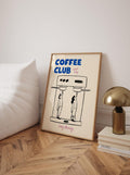 PureSip™ Espresso Machine Poster - Coffee Club Kitchen Wall Art